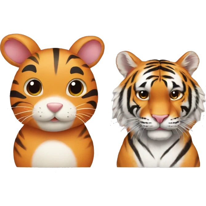 bunny and tiger emoji