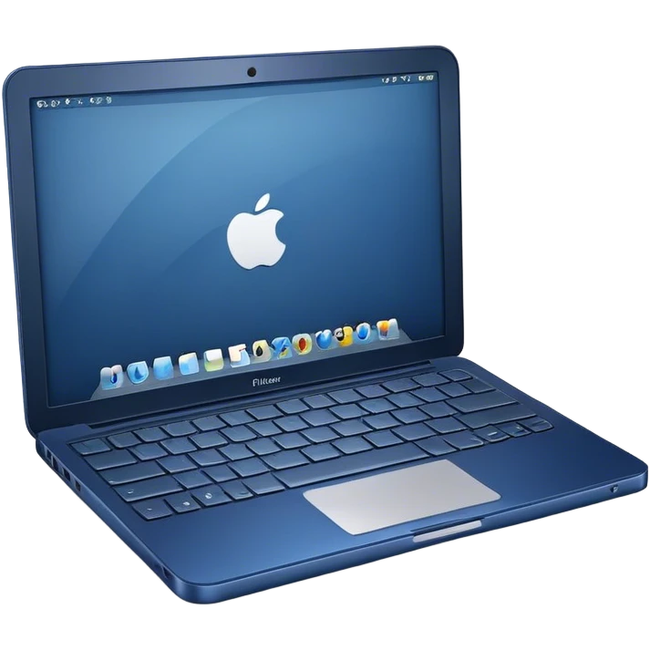 dark blue 
laptop emoji