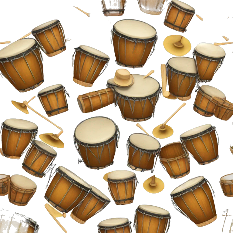 afro peruvian male playing drums emoji