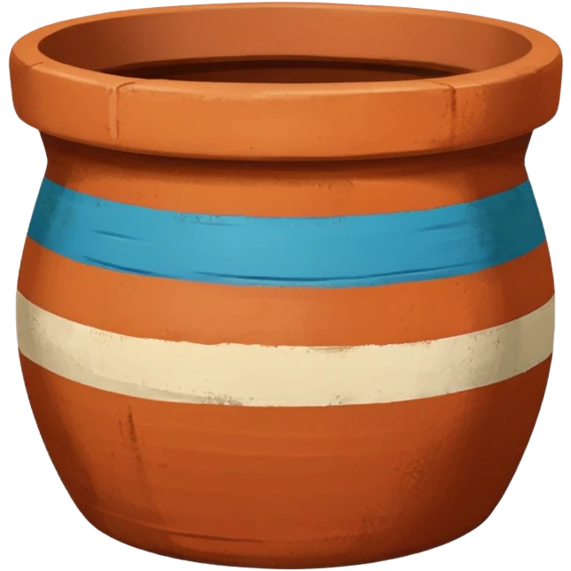 Painted Clay Pot emoji