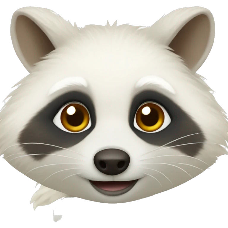 Albino raccoon emoji