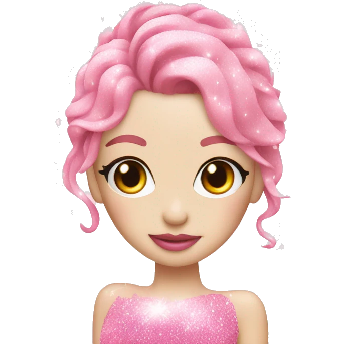 Fairy light pink perfume glitter emoji
