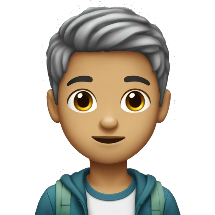 kid with tourettes who has short hair and is south african lightskin emoji