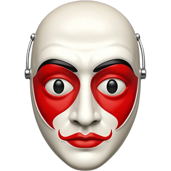Money Heist, dali mask, reallestic emoji