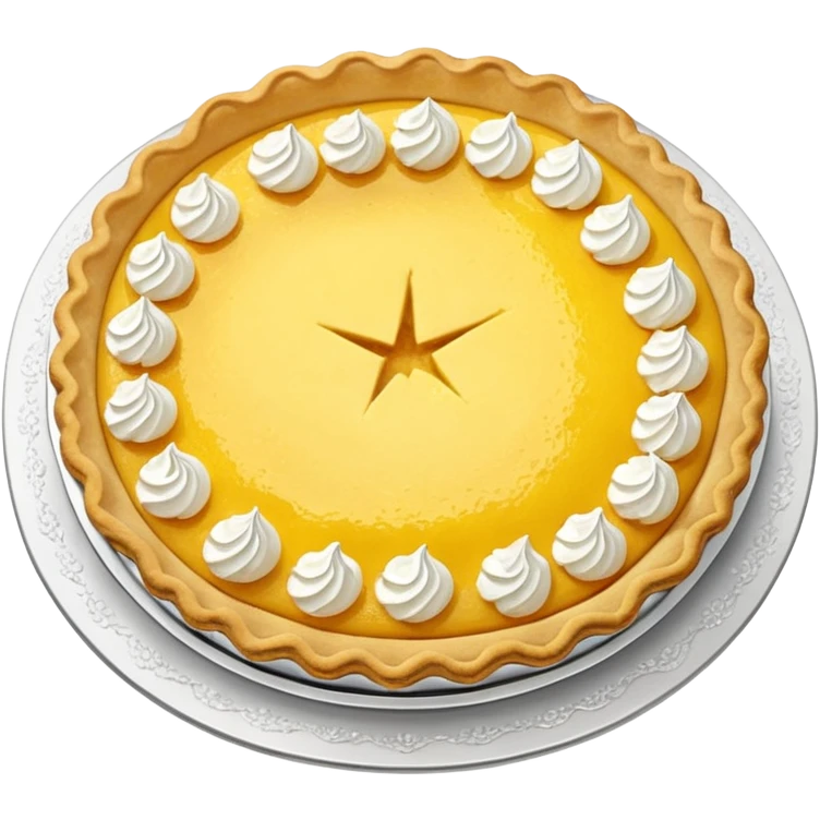 lemon pie viewed from above emoji