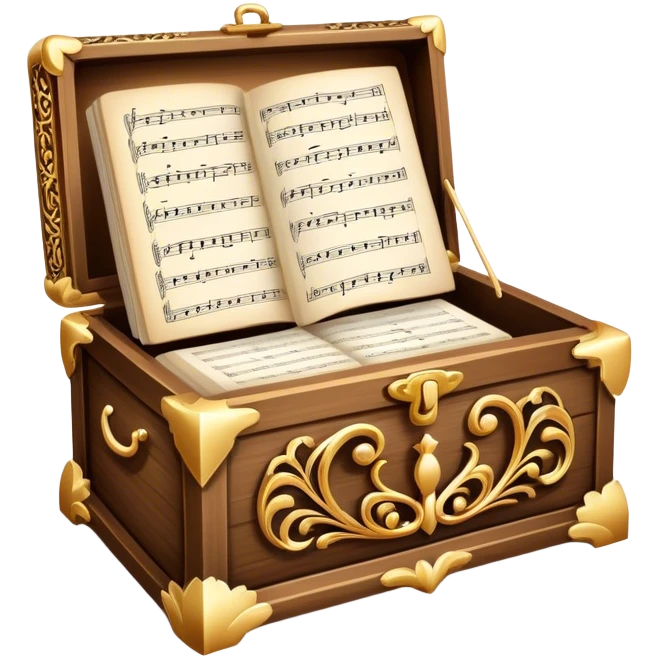 ballet music wooden box emoji