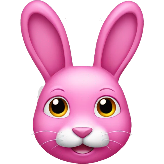 Pink rabbit  emoji