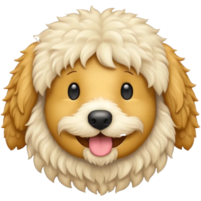 ivory golden doodle emoji  emoji