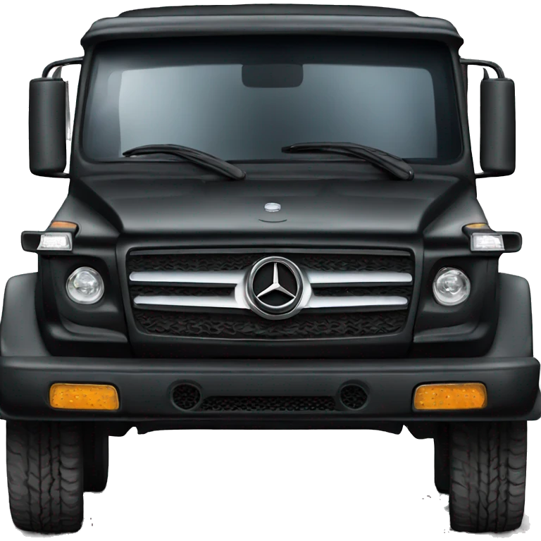 Mercedes pure black artic truck emoji