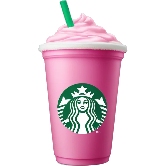 Starbucks pink drink emoji