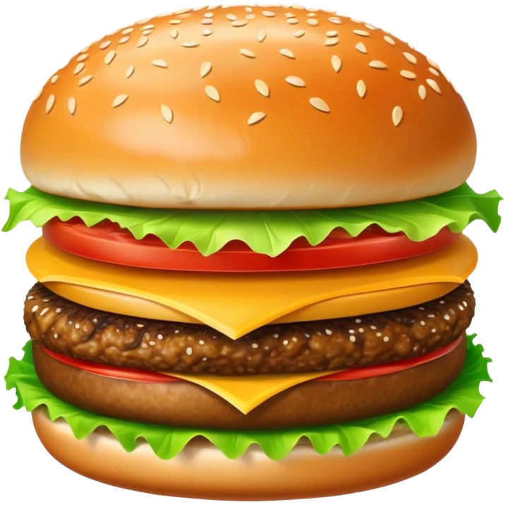 A large hamburger emoji