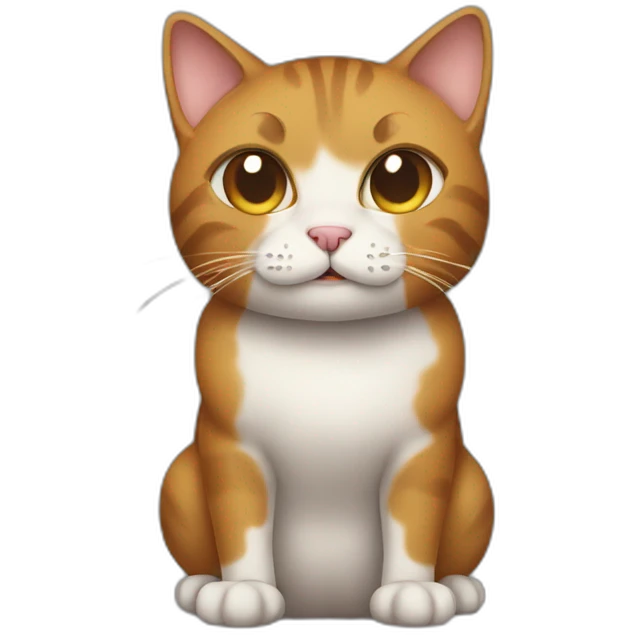 cat with a big poop emoji