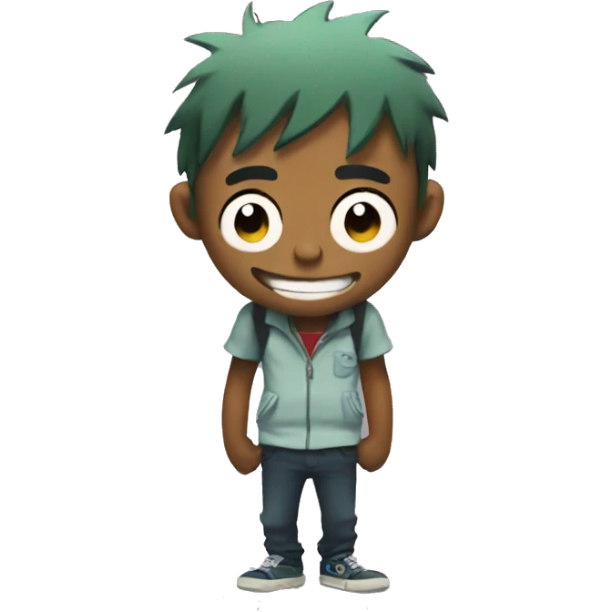 2d from Gorillaz big smile emoji