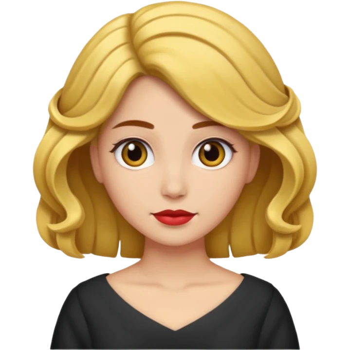 mujer con el pelo recogido para ceremonia emoji