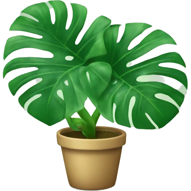 monstera plant emoji