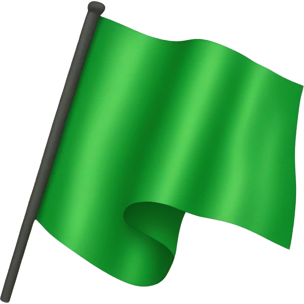 green flag emoji