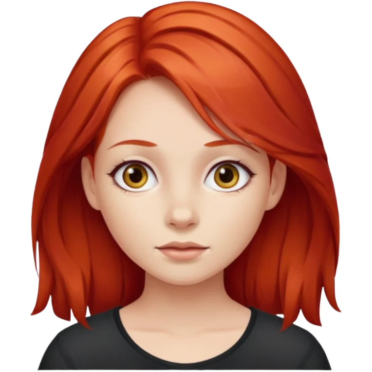 Girl with red hair emoji