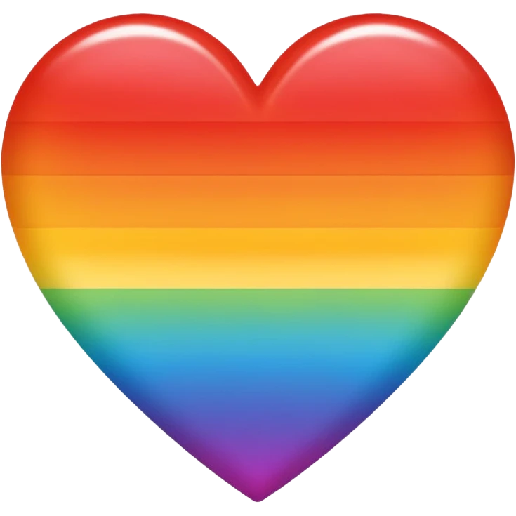 heart with rainbow gradient and fire emoji
