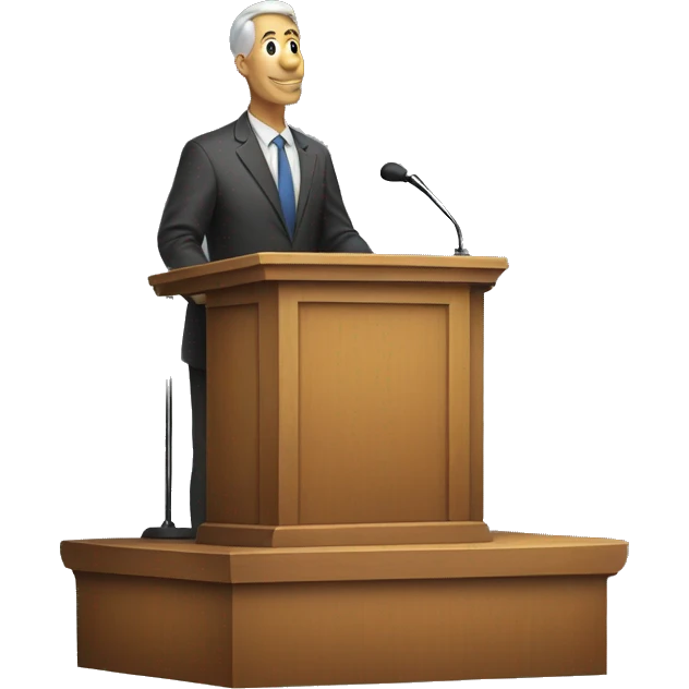 an auction podium emoji