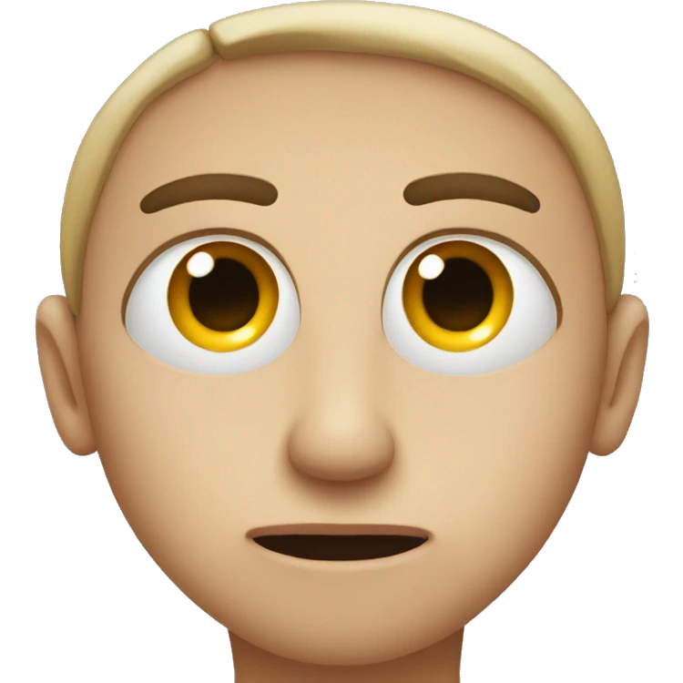 Face with eye twitch emoji
