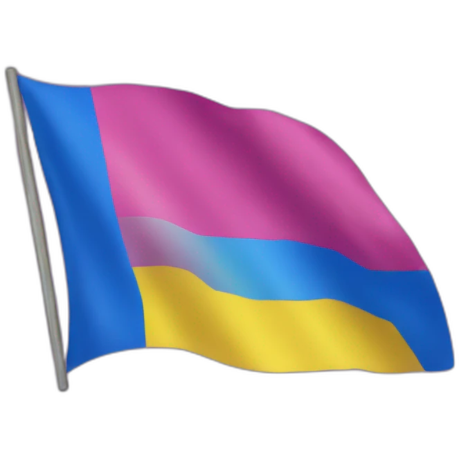 Drapeau pansexuelle emoji