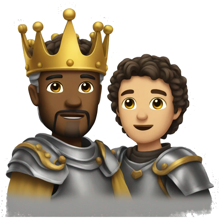 King and knight emoji