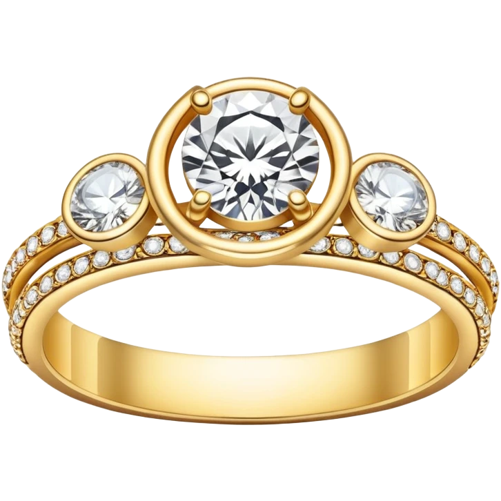 jewelry shop with diamond rings and gold bracelets emoji