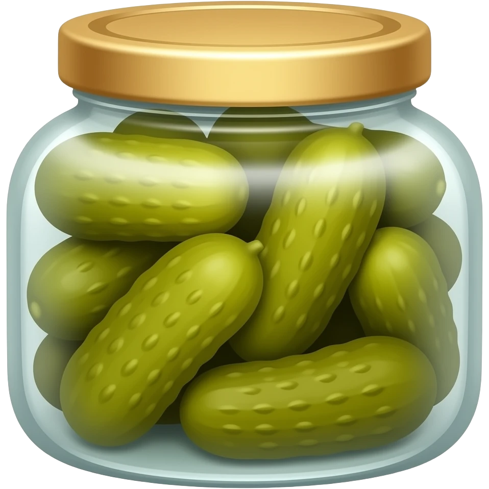 A jar of pickles emoji