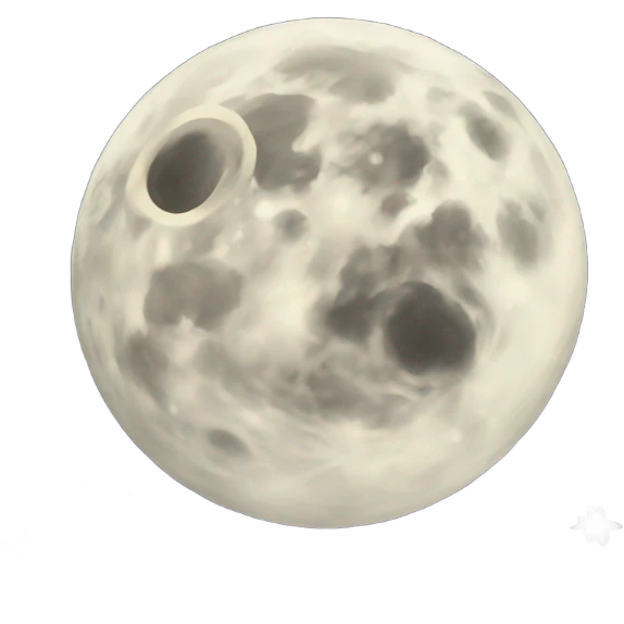 Moon tarot card emoji