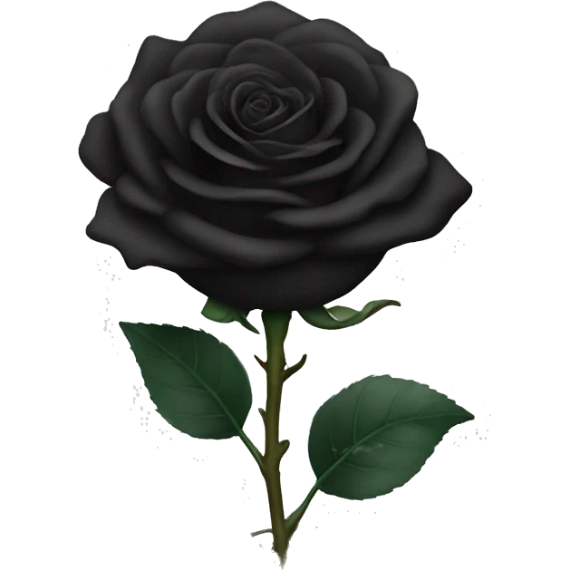 Black rose emoji