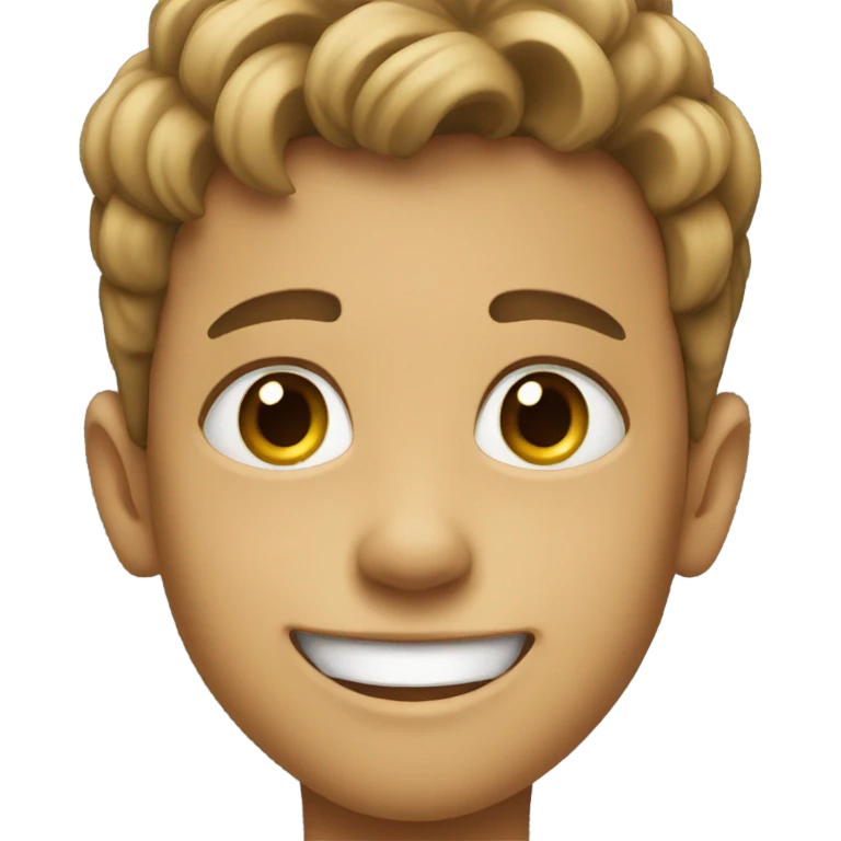 smiling boy with earrings emoji