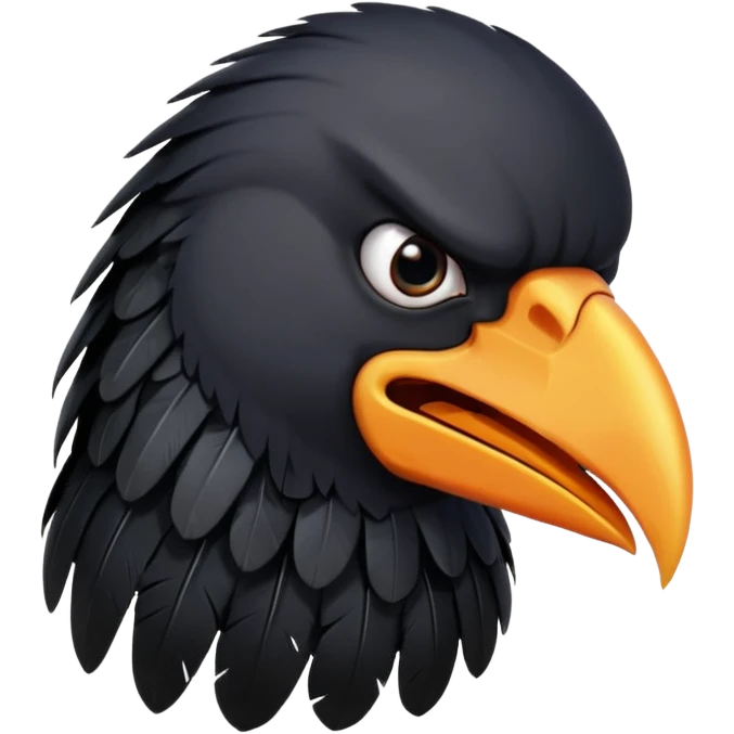 angry crow emoji