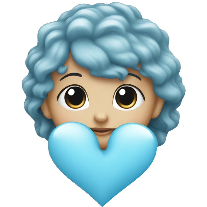 baby blue heart  emoji