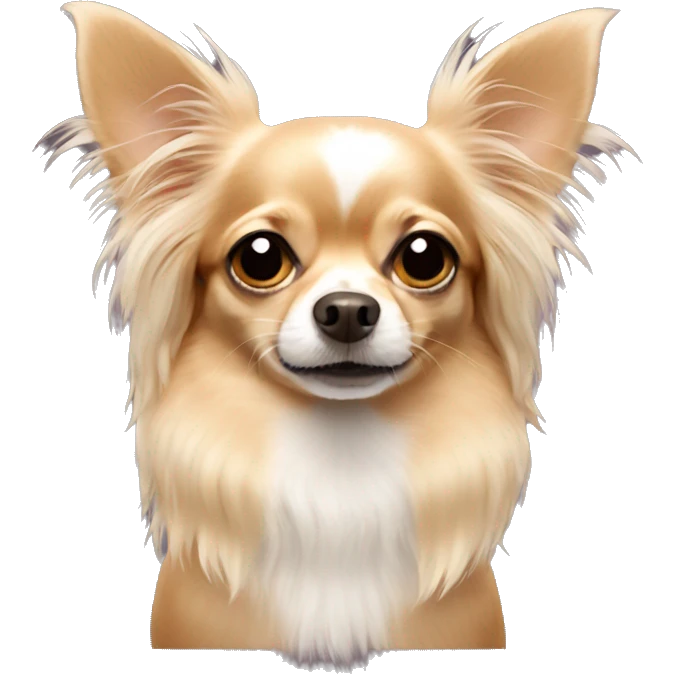 Long haired chihuahua emoji