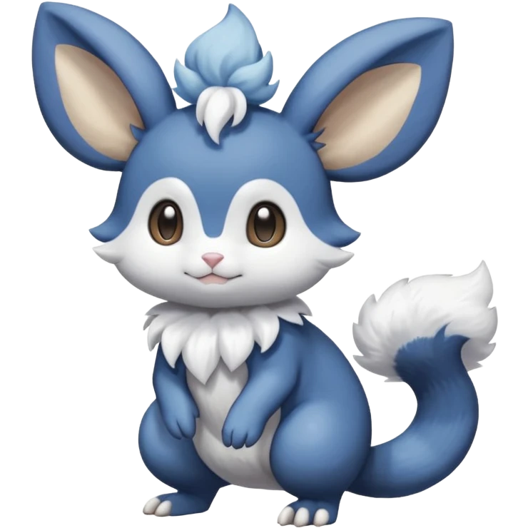 Espurr-Minccino-Dedenne-Meowstic-Fakémon-hybrid-creature (full body)  emoji