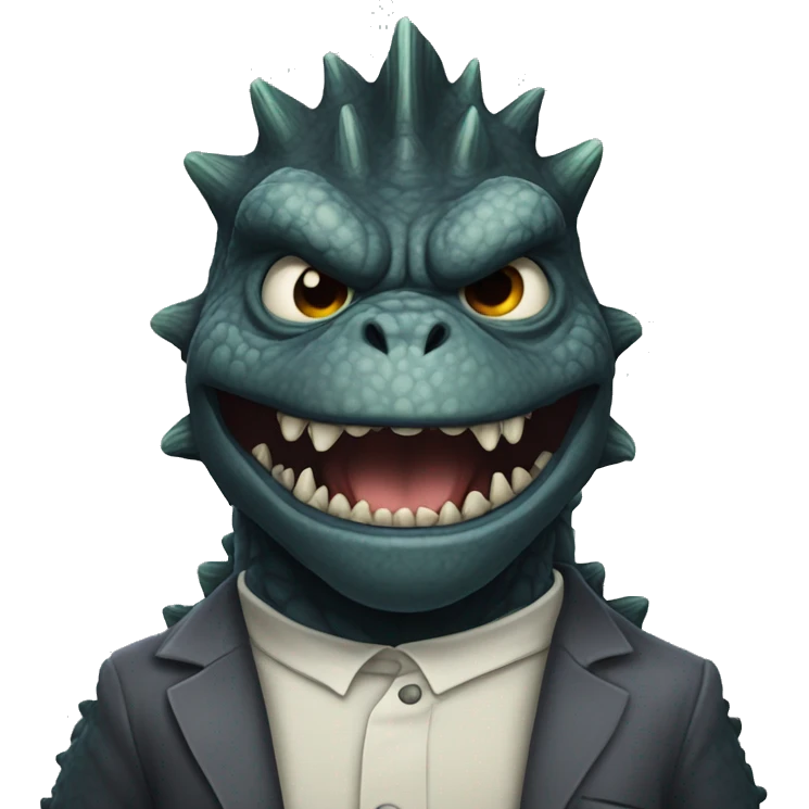 Godzilla dressed as Frankensteins monster  emoji