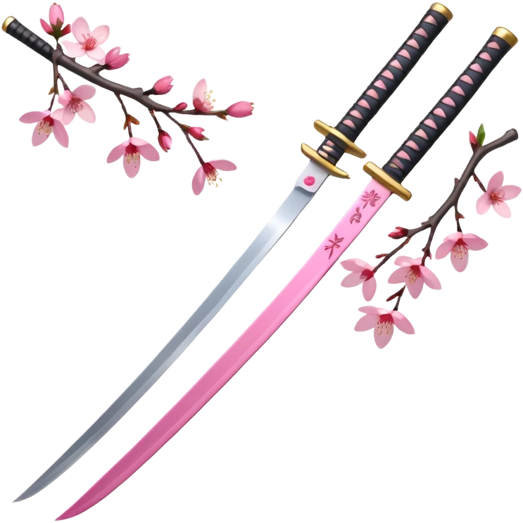 Katana with cherry blossoms  emoji