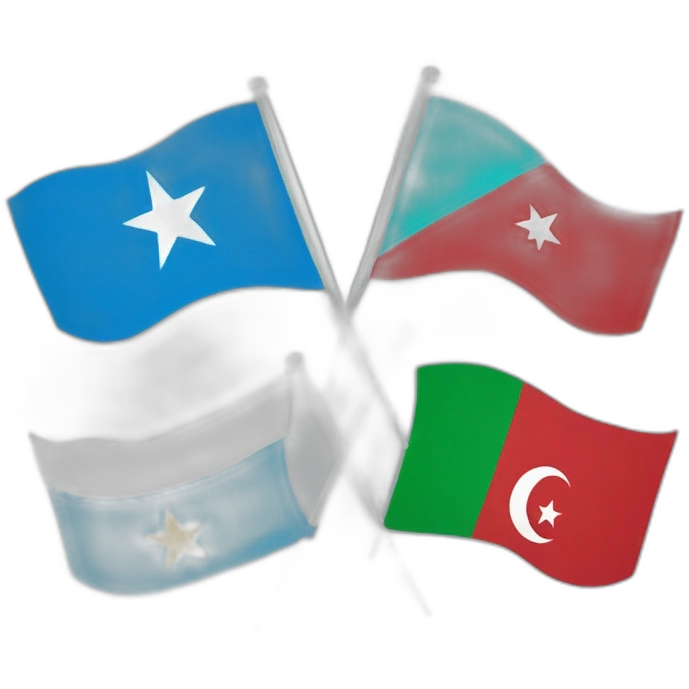 Somalia and morroco flags emoji