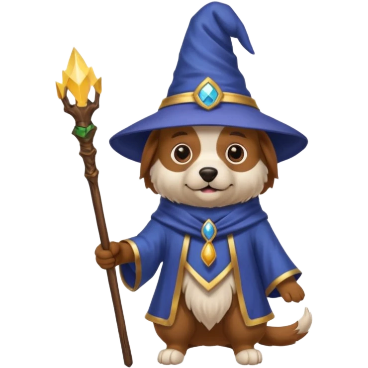 Dog wizard emoji