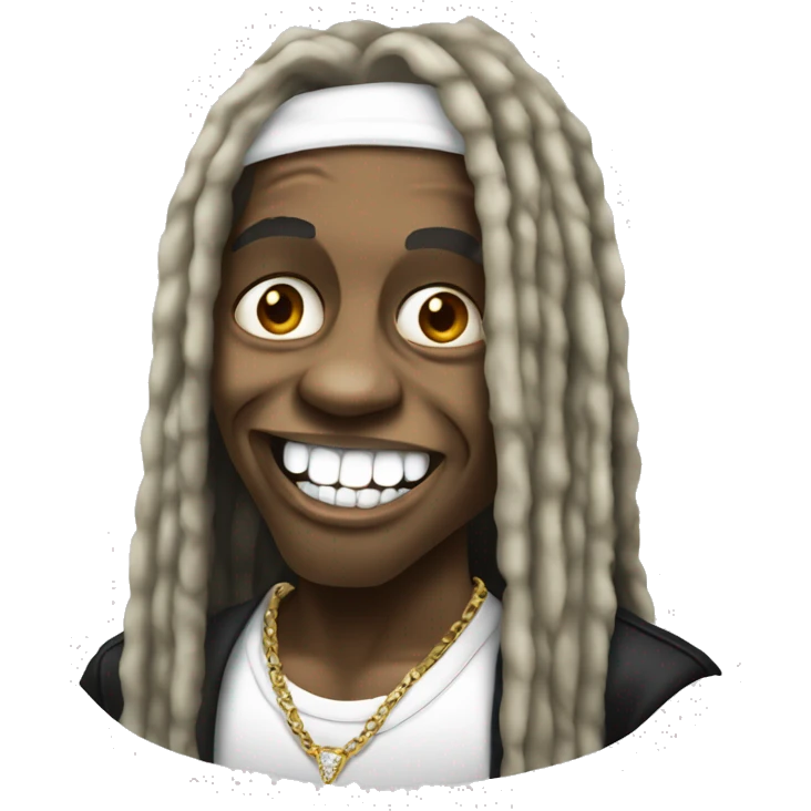 Lil Wayne with diamond teeth   emoji