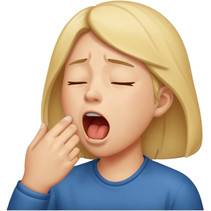 Ich bekomme nicht genug Schlaf emoji