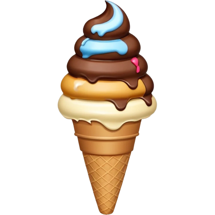 sorvete chocolate emoji