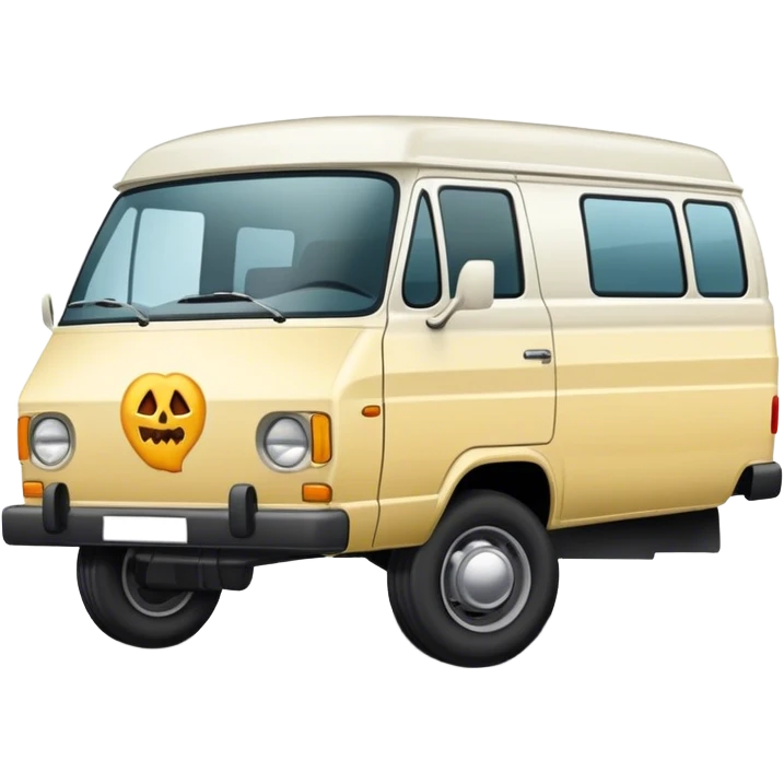 Van cannibalising another van emoji