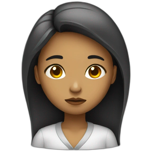 Sad programer girl emoji