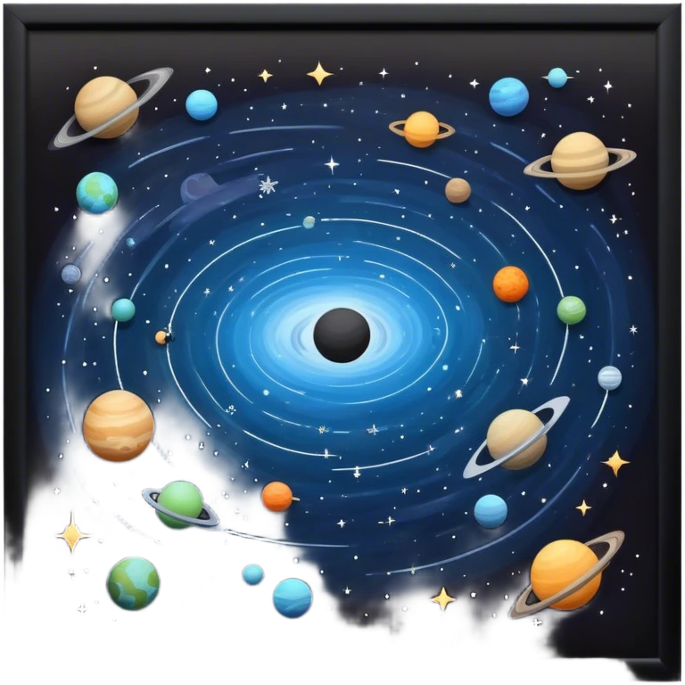 Sitting in outer space  emoji