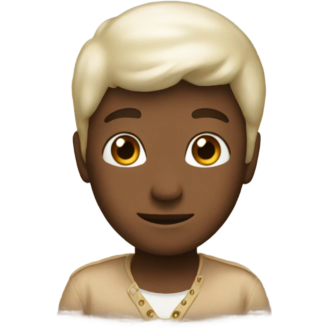 Brown pearl emoji