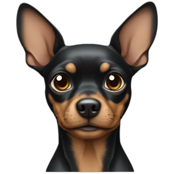 Black Miniature pincher emoji