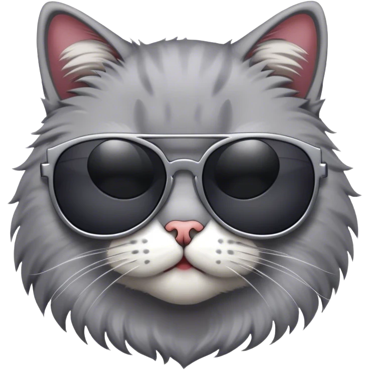 Cat wearing sunglasses emoji