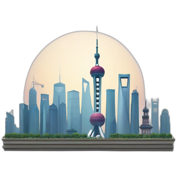 shanghai skyline emoji