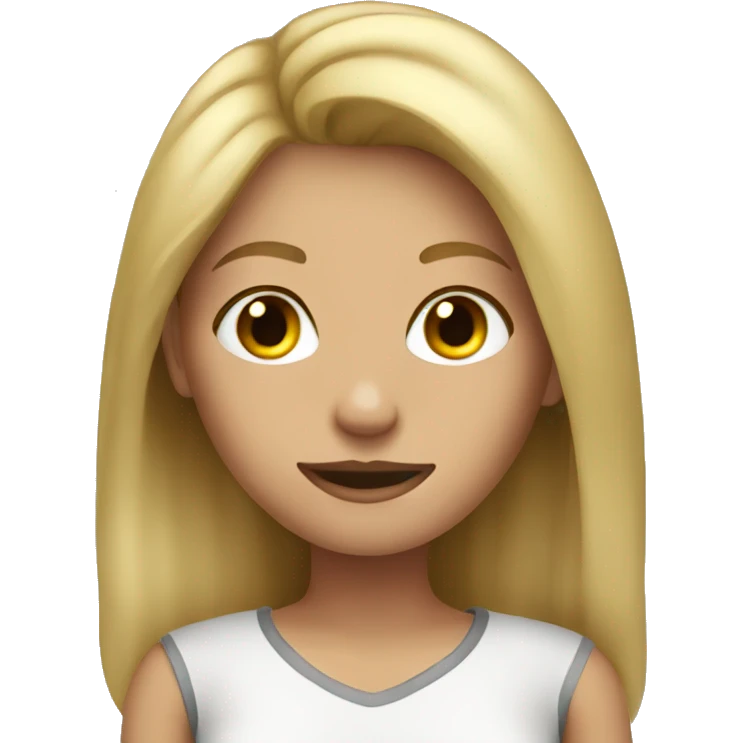 dirty blonde girl emoji
